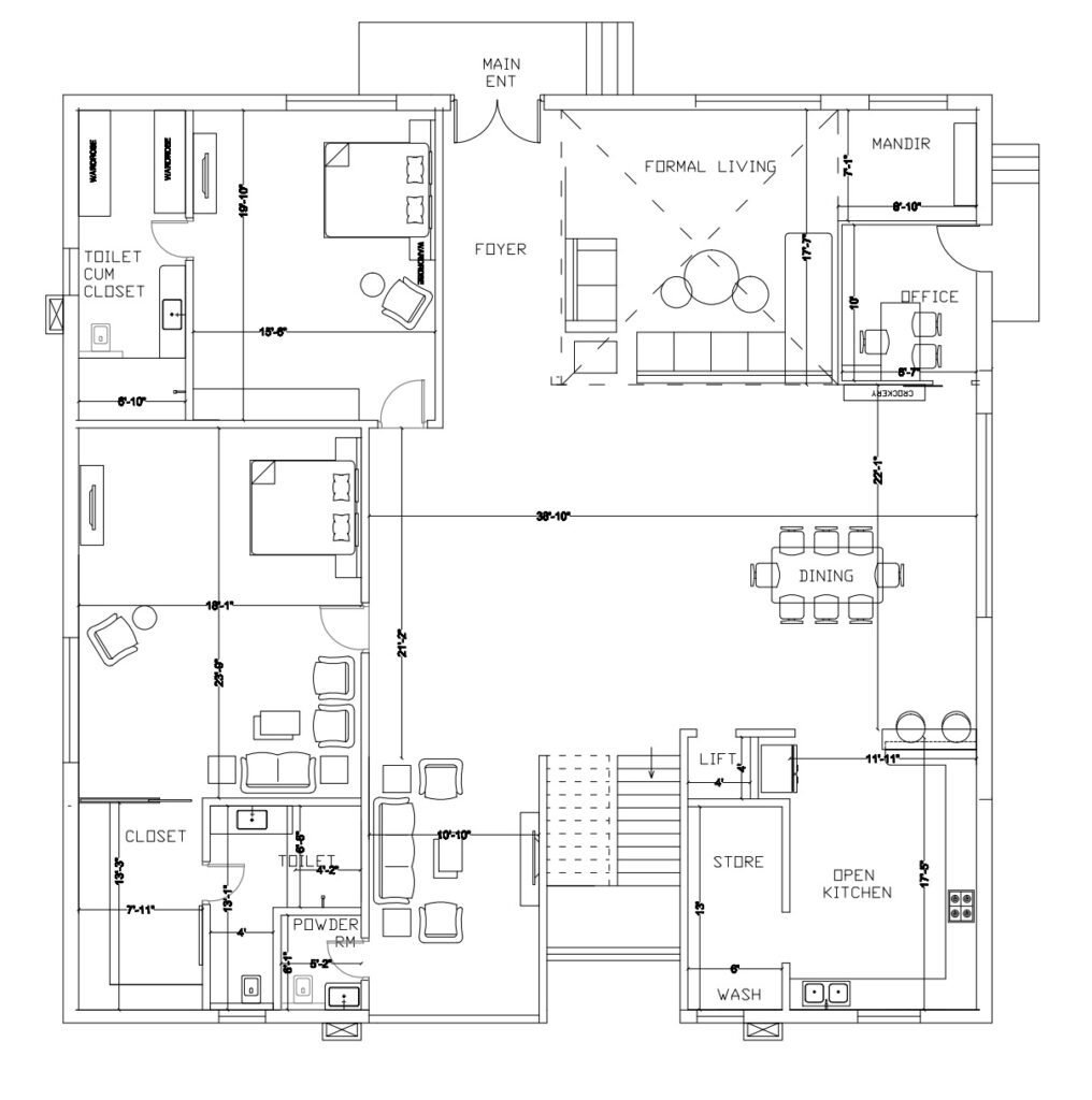 FURNITURE ORIENTATION CHANGE Plans