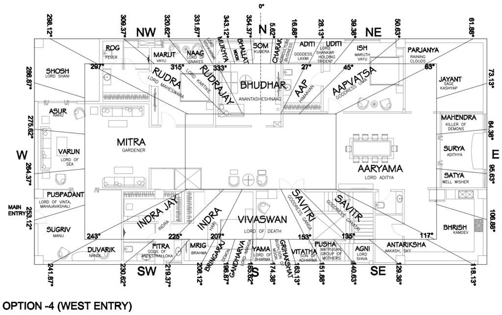 West Entry Rec 3 Vastu Plan